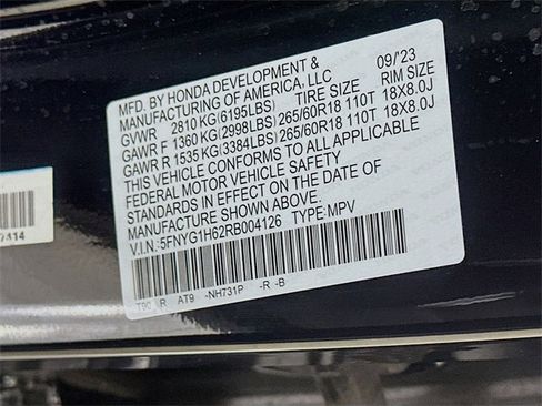 Certified 2024 Honda Pilot TrailSport image 37