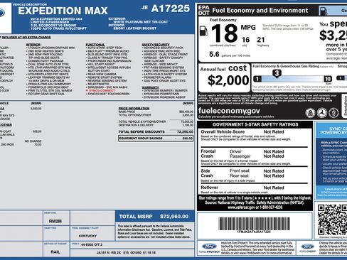 Used 2018 Ford Expedition Max Limited w/ Equipment Group 301A image 3