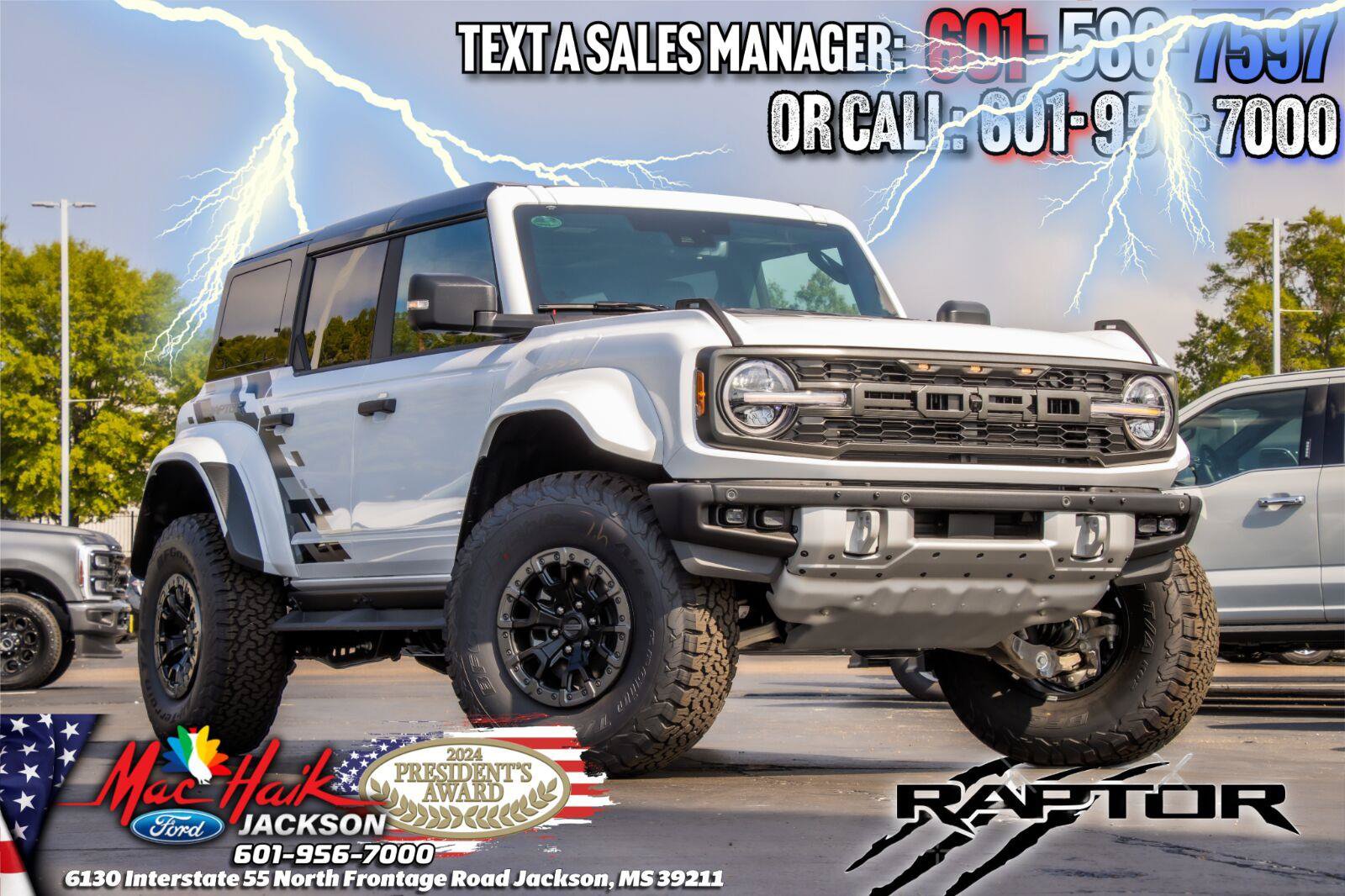 Used 2026 Ford Bronco Raptor w/ Interior Carbon Fiber Pack AWD/4WD image 1
