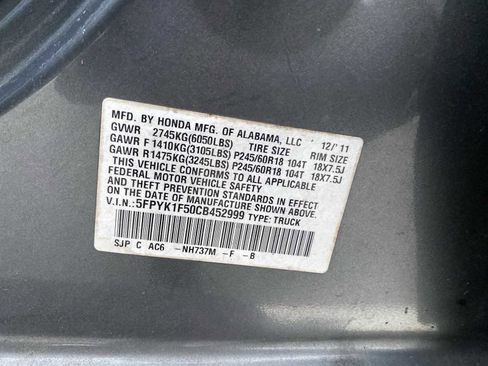 Used 2012 Honda Ridgeline RTL image 27