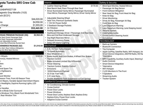 Used 2023 Toyota Tundra SR5 w/ TRD Off-Road Premium Package RWD image 29