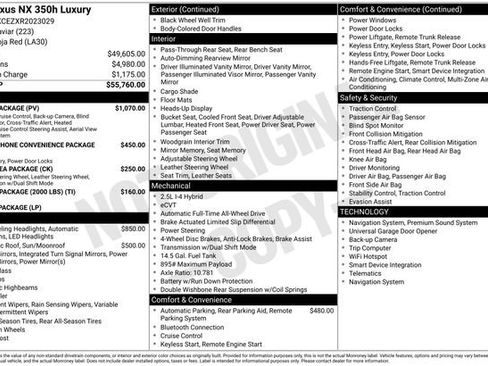 Used 2024 Lexus NX 350h AWD w/ Vision Package image 7