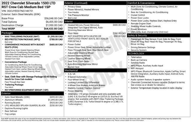 Used 2022 Chevrolet Silverado 1500 RST w/ Max Trailering Package AWD/4WD image 5