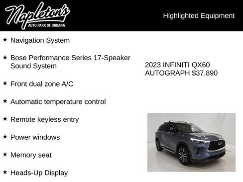 Used 2023 INFINITI QX60 Autograph w/ Cargo Package AWD/4WD image 15