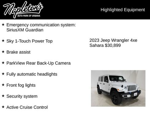 Used 2023 Jeep Wrangler Unlimited Sahara w/ Cold Weather Group AWD/4WD image 16