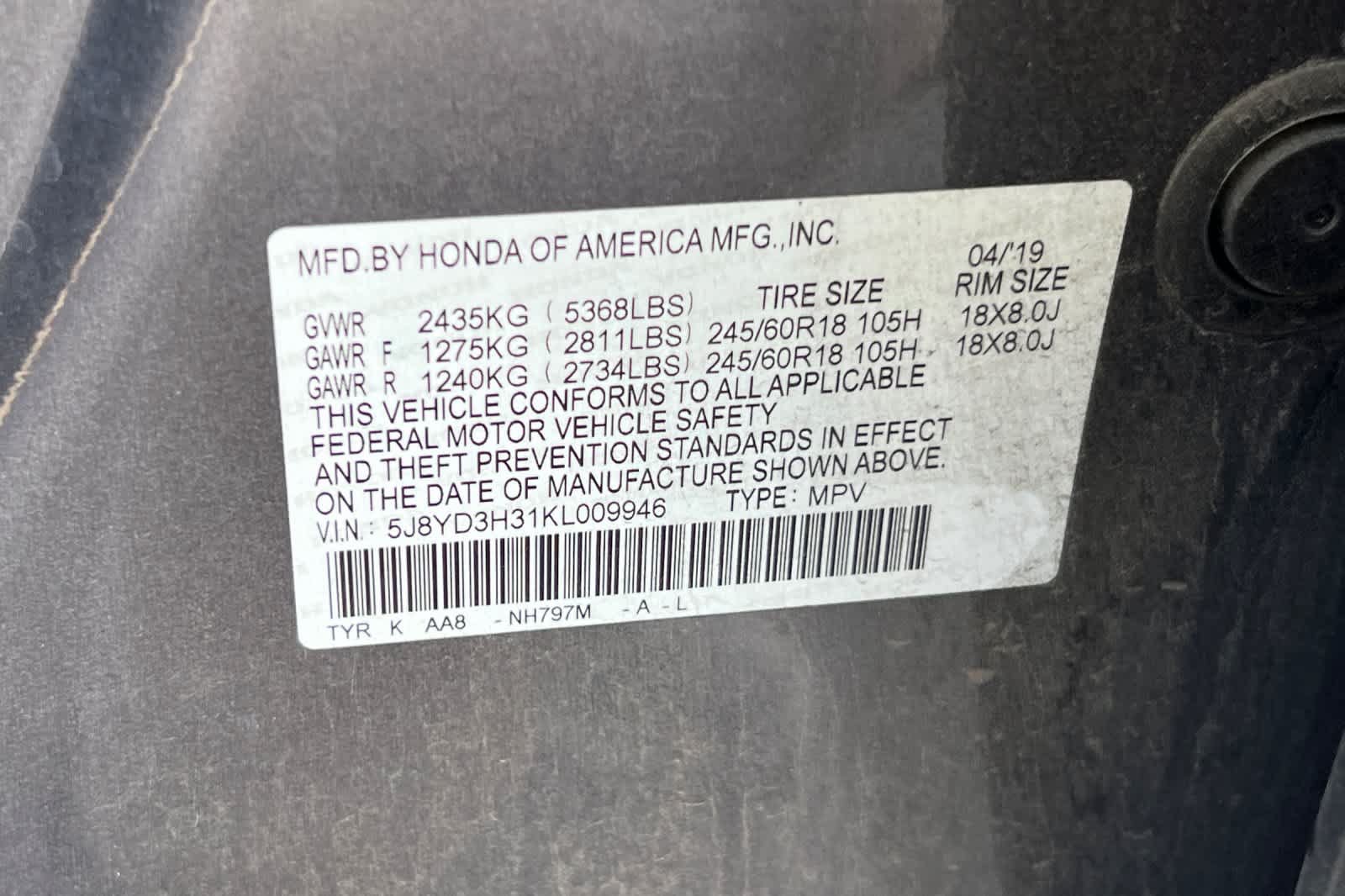 Used 2019 Acura MDX FWD image 26