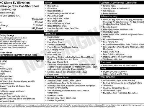 New 2026 GMC Sierra EV Elevation image 9