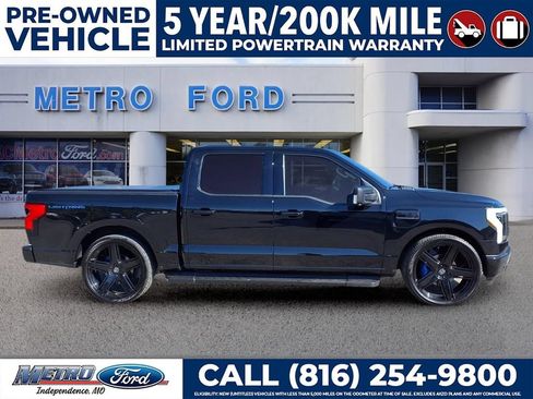 Used 2023 Ford F150 Lightning XLT w/ Equipment Group 312A High AWD/4WD image 2