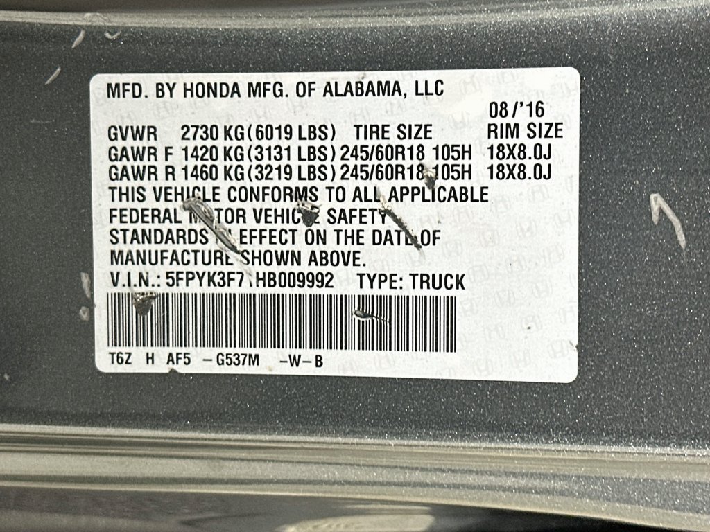 Used 2017 Honda Ridgeline RTL-E image 40