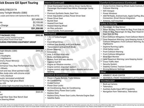 New 2026 Buick Encore GX Sport Touring w/ Comfort Package FWD image 3