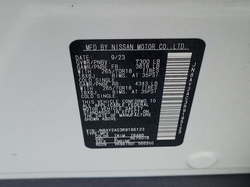 Certified 2024 Nissan Armada SV w/ Cargo Package RWD image 27