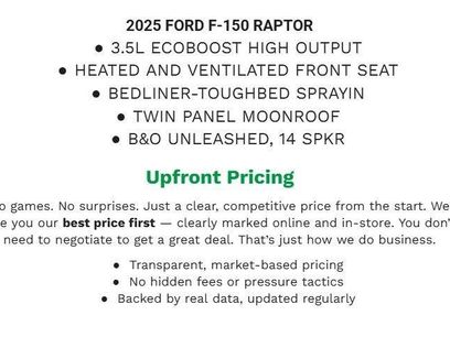 Certified 2025 Ford F150 Raptor