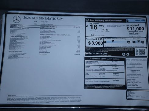 New 2026 Mercedes-Benz GLS 580 4MATIC image 9