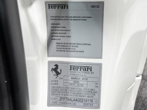 Used 2016 Ferrari 488 GTB RWD image 86