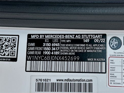 Certified 2022 Mercedes-Benz G 550 image 36