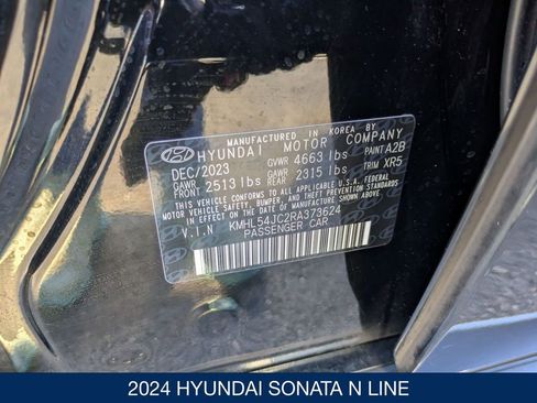 Certified 2024 Hyundai Sonata N Line image 39
