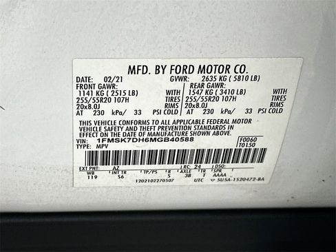 Used 2021 Ford Explorer XLT w/ Equipment Group 202A image 33