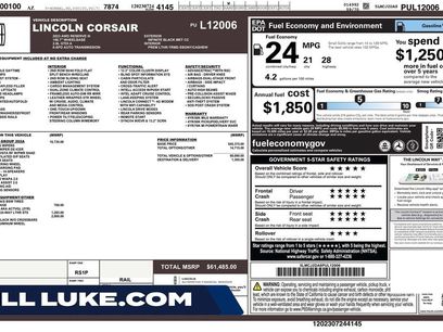Used 2023 Lincoln Corsair Reserve w/ Equipment Group 202A