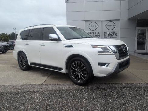 Certified 2024 Nissan Armada Platinum w/ Captain's Chairs Package RWD image 1