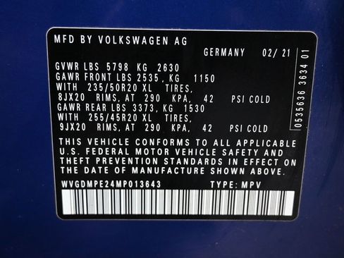 Used 2021 Volkswagen ID.4 1st Edition image 43