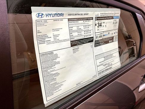 New 2026 Hyundai Elantra Sport FWD image 15