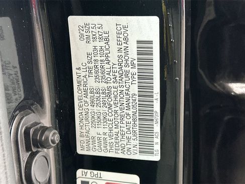 Certified 2022 Honda CR-V EX-L image 35