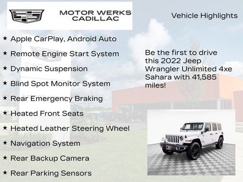 Used 2022 Jeep Wrangler Unlimited Sahara w/ Cold Weather Group image 7