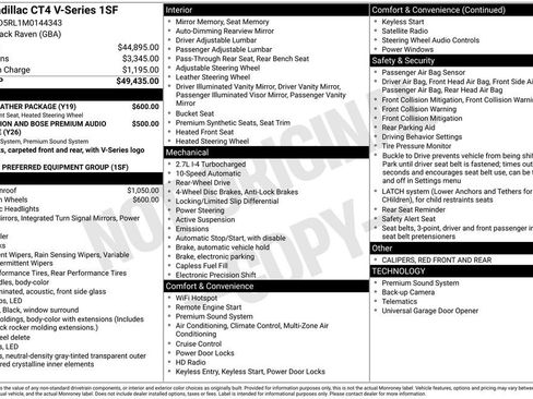 Used 2021 Cadillac CT4 V w/ Cold Weather Package image 2