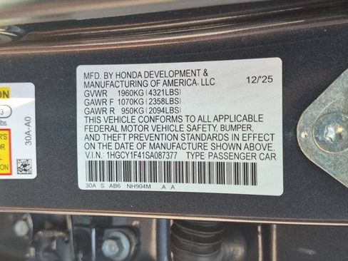 Used 2025 Honda Accord SE image 35