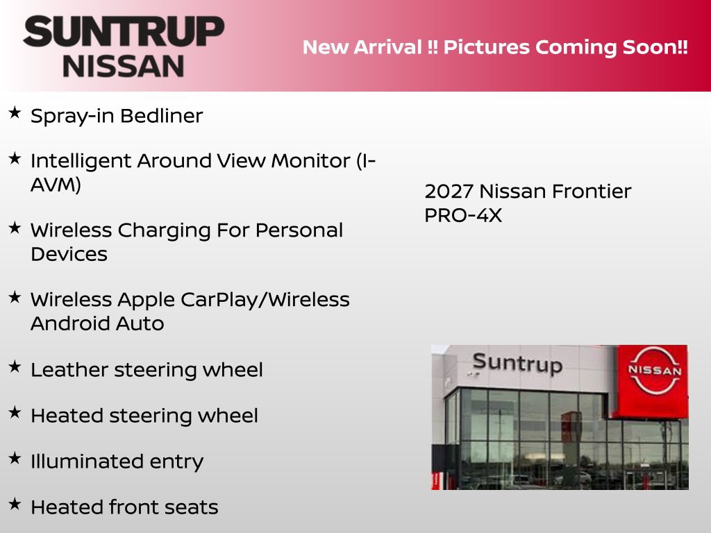 New 2027 Nissan Frontier PRO-4X AWD/4WD image 7