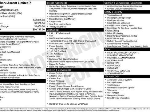 New 2026 Subaru Ascent Limited image 4