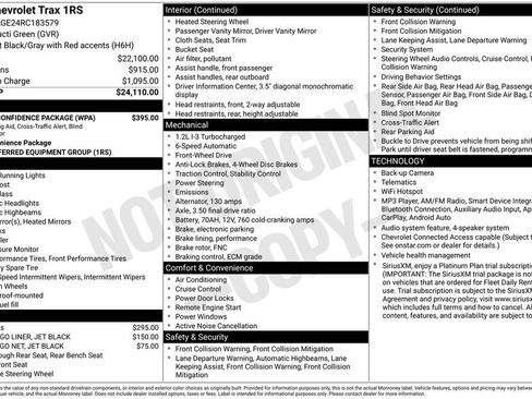 Used 2024 Chevrolet Trax RS w/ Driver Confidence Package FWD image 11
