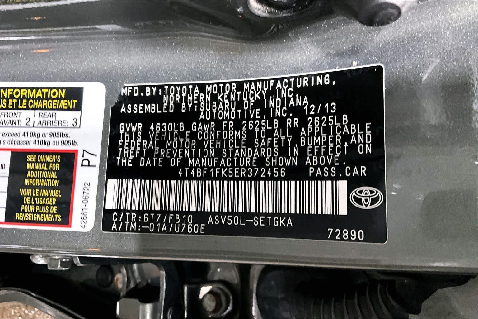 Used 2014 Toyota Camry XLE FWD image 33