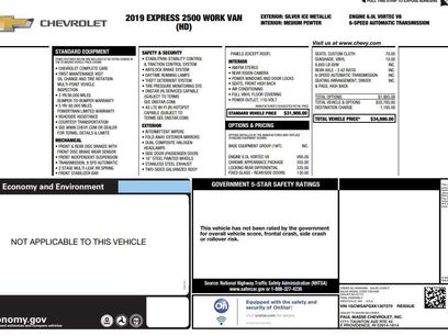 Used 2019 Chevrolet Express 2500 w/ Chrome Appearance Package