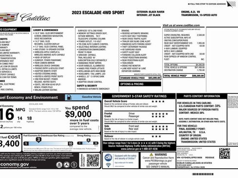 Used 2023 Cadillac Escalade Sport image 4