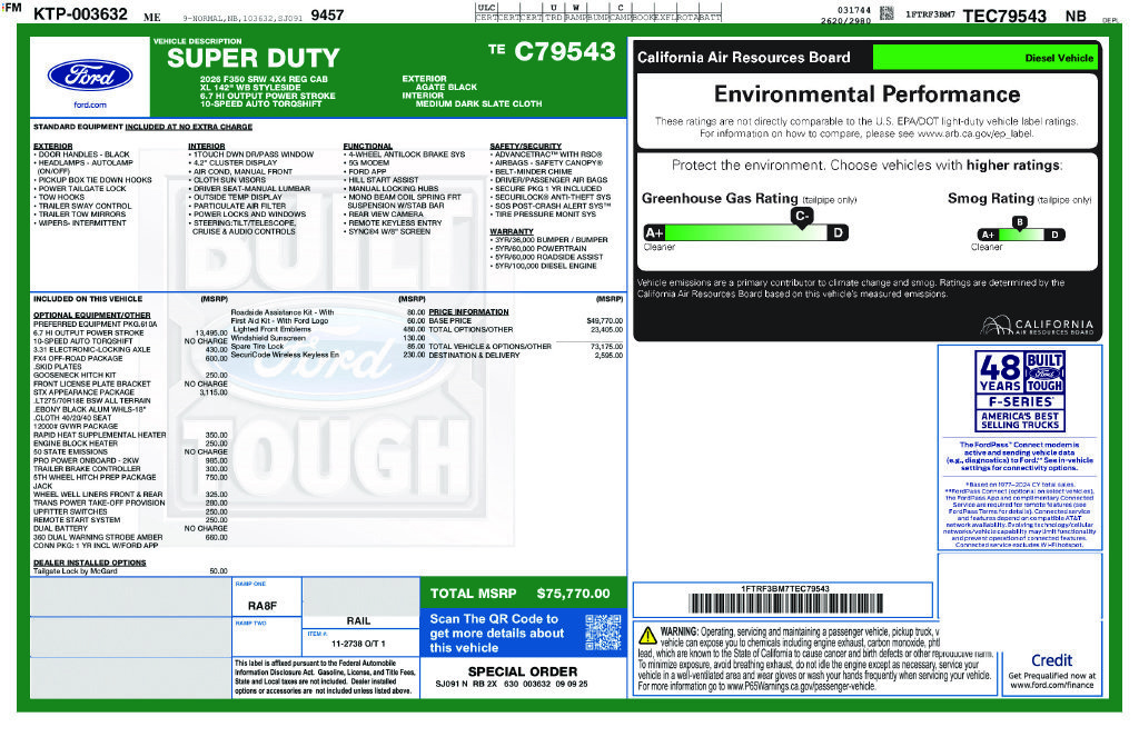 Used 2026 Ford F350 XL w/ STX Appearance Package AWD/4WD image 23