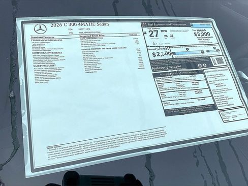 New 2026 Mercedes-Benz C 300 4MATIC Sedan image 12