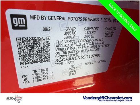 Used 2025 Chevrolet Silverado 1500 Custom RWD image 28