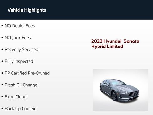 Used 2023 Hyundai Sonata Limited FWD image 66