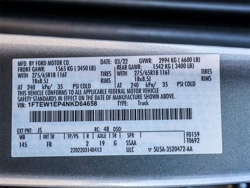 Used 2022 Ford F150 XLT w/ Equipment Group 302A High image 39