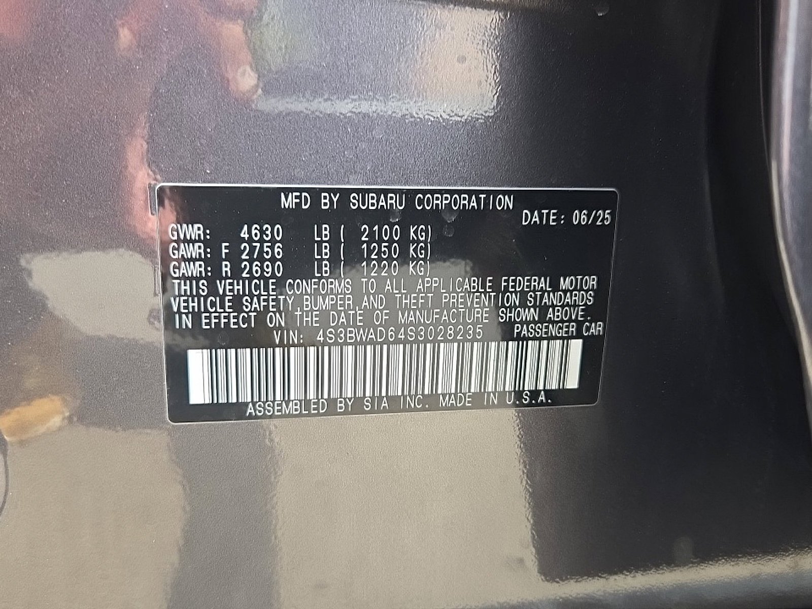 Certified 2025 Subaru Legacy Premium AWD/4WD image 17