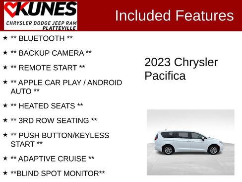 Used 2023 Chrysler Pacifica Touring-L FWD image 2