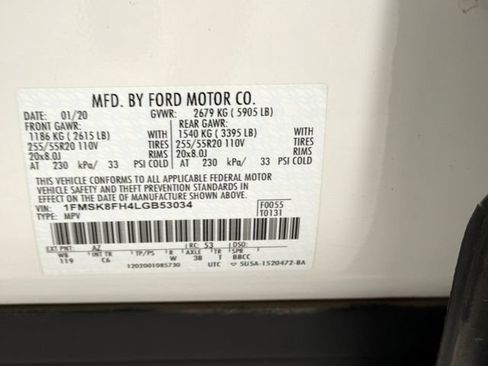 Used 2020 Ford Explorer Limited AWD/4WD image 30