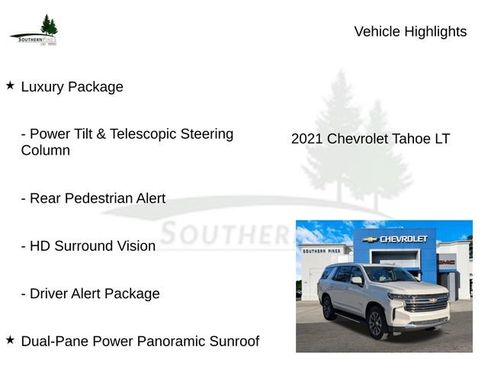 Used 2021 Chevrolet Tahoe LT w/ LT Signature Package image 30