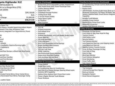 Used 2018 Toyota Highlander XLE image 24