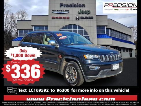 Used 2020 Jeep Grand Cherokee Limited AWD/4WD image 1