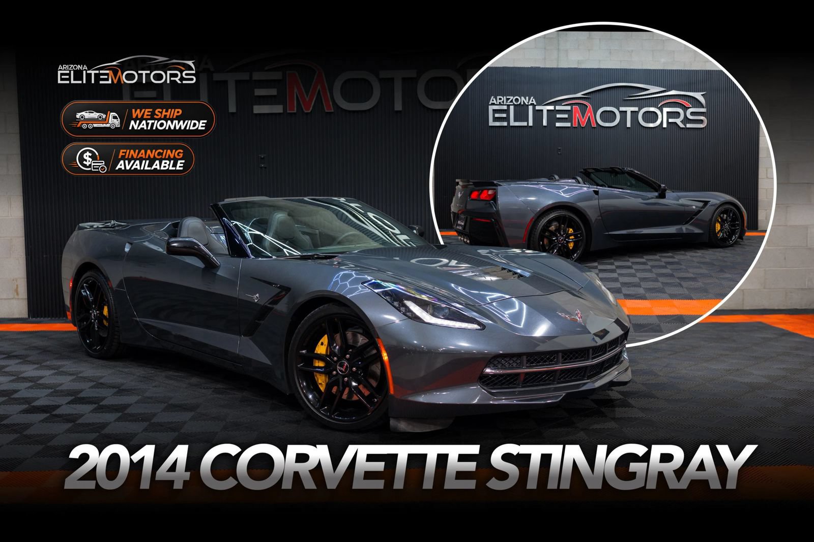 Used 2014 Chevrolet Corvette Stingray Convertible w/ 3LT Preferred Equipment Group RWD image 1