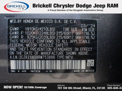 Used 2024 Honda HR-V LX image 36