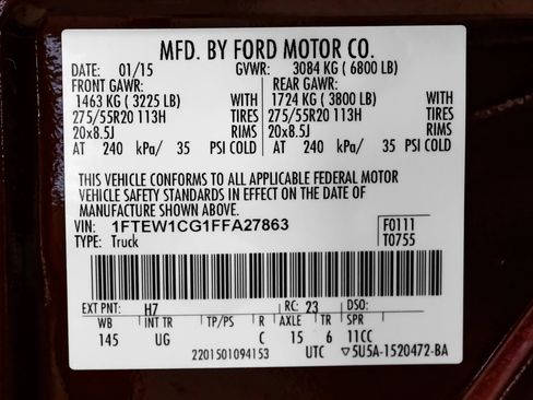 Used 2015 Ford F150 XLT w/ Equipment Group 302A Luxury RWD image 55