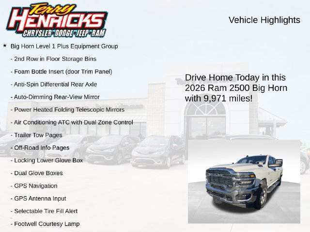 Used 2026 RAM 2500 Big Horn AWD/4WD image 4